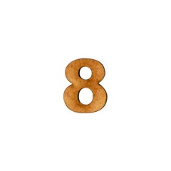 APLIQUE NÚMERO 8- COMUM (P)